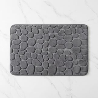Tapis de Bain Effet Galets | Ultra-Absorbant & Antidérapant